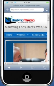 mobile-site-not-optimized image of website not optimized for mobile devices